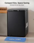 VEVOR Chest Freezer, 3.3 Cu.ft Compact Deep Freezer, Free Standing Top Open Door Chest Freezers with 2 Removable Baskets & Adjustable Thermostat - Energy Saving, Low Noise & Garage Ready, Black
