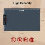 Food Warming Mat- Foldable Warming Mat for Food with Adjustable Temperature Control Time Moders Locking Function Electric Warming Tray for Parties,Home,Travel,Buffet Dark Blue