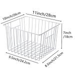 Slideep Wire Storage Baskets for Fridge or Pantry