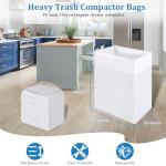 W10165294RB Trash Compactor Bags Fits 15-inch Rectangular Drawer Compactors, 60 Pack Leak-Proof Kitchen Trash Bags Compatible with Whirl-pool Ken-more 15inches Trash Compactors, 2.6 mils Thickness