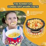 VEVOR Popcorn Maker, 480W Popcorn Popper Machine, 4 Oz Kettle Makes 1.5 Gallon per Batch, Tabletop Popcorn Maker, Includes 3 Scoops, Movie Theater Style, Black