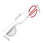 Taco Shell Tong, Taco Shell Mold for Frying, U-Shaped Stainless Steel Tortilla Holders, U-Shaped Taco Maker, Press Fried Taco Fryer Mold, Press Shell Maker Tongs, Taco Tongs for Homemade Taco (1)