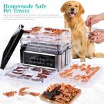 Tupoyi Food Dehydrator, One-Touch Dehydrator with Automatic Temperature Control 5 BPA-Free 11.4" Trays, Dehydrated Dryer for Jerky, Dog Treats, Herbs, Meat, Fruit, and Yogurt
