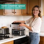 Tupoyi Food Dehydrator, One-Touch Dehydrator with Automatic Temperature Control 5 BPA-Free 11.4" Trays, Dehydrated Dryer for Jerky, Dog Treats, Herbs, Meat, Fruit, and Yogurt