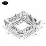 Handmade Glass Ashtray, Ashtray Ash Holder for Indoor or Outdoor Patio Desktop Office Smokers, Ash Tray for Tabletop Home Office Decor (Crystal, L)