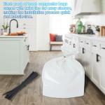 W10165294RB Trash Compactor Bags Fits 15-inch Rectangular Drawer Compactors, 60 Pack Leak-Proof Kitchen Trash Bags Compatible with Whirl-pool Ken-more 15inches Trash Compactors, 2.6 mils Thickness