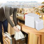 W10165294RB Trash Compactor Bags Fits 15-inch Rectangular Drawer Compactors, 60 Pack Leak-Proof Kitchen Trash Bags Compatible with Whirl-pool Ken-more 15inches Trash Compactors, 2.6 mils Thickness