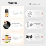 ZTQCSQ 3 in 1 Vegetable Spiralizer Slicer, Adjustable Thickness 0-3mm, Zucchini Spiralizer Veggie Noodle Maker for Cucumber/Zoodle/Salad/Spaghetti/Pasta with Food Container, Cleaning Brush, Black