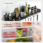 ZTQCSQ 3 in 1 Vegetable Spiralizer Slicer, Adjustable Thickness 0-3mm, Zucchini Spiralizer Veggie Noodle Maker for Cucumber/Zoodle/Salad/Spaghetti/Pasta with Food Container, Cleaning Brush, Black