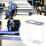 QccHieUs 3D Printer Filament Dryer Box Food Storage Container Waterproof Dustproof Storage Box Sealed Tank for 1kg Filament and Pla Filament Kitchen, Black no Holder, as described