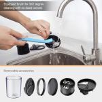 ZTQCSQ 3 in 1 Vegetable Spiralizer Slicer, Adjustable Thickness 0-3mm, Zucchini Spiralizer Veggie Noodle Maker for Cucumber/Zoodle/Salad/Spaghetti/Pasta with Food Container, Cleaning Brush, Black