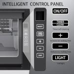 Stopsad Commercial Ice Maker Machine, 90lbs/24H, Stainless Steel Under Counter Ice Machine with 20lbs Storage, LED Digital Display, Self-Cleaning Freestanding Ice Maker for Home/Bar/Restaurant