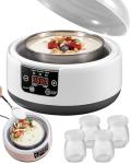36 Hour Yogurt Maker, Automatic Digital Yoghurt Maker with Constant Temperature Control and Timer, Multifunctional Probiotic Yogurt Machine for Home Cheese, Fruit Wine (With 4 Glass Jars 42 Ozs)