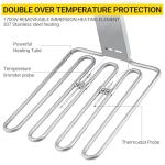 Dual 11L Commercial Deep Fryer | 3400W High-Power System with Oil Filtration & Adjustable XL Baskets & Lid | 201 Stainless Steel Construction for Food Trucks, Catering & Restaurant Use