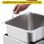 Dual 11L Commercial Deep Fryer | 3400W High-Power System with Oil Filtration & Adjustable XL Baskets & Lid | 201 Stainless Steel Construction for Food Trucks, Catering & Restaurant Use