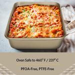 Glad Baking Pan Nonstick - Oblong Metal Dish for Cake and Lasagna - Heavy Duty Carbon Steel Bakeware, Large