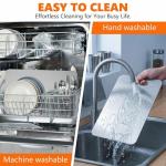 4 PCS Stainless Steel Cutting Boards for Kitchen, 304 Metal Non Stick Small Chopping Board Set, Dishwasher Safe & Warp Proof (15.3 x 11, 13.4 x 9, 11.8 x 7.9, 9.4 x 5.9 in)