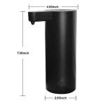 Automatic Soap Dispenser, Auto Touchless Hand Soap Dispenser Black, IPX5 Waterproof Sanitizer Dispenser for Bathroom Countertop, 9oz/270ML (Battery Type)