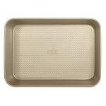 Glad Baking Pan Nonstick - Oblong Metal Dish for Cake and Lasagna - Heavy Duty Carbon Steel Bakeware, Large