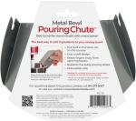 New Metro Design PC-10 Pouring Chute Compatible with KitchenAid Stand Mixer with Stainless Steel Bowl, Silver