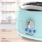 Brentwood Appliances Cool-Touch 2-Slice Retro Toaster with Extra-Wide Slots (Blue)