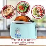 Brentwood Appliances Cool-Touch 2-Slice Retro Toaster with Extra-Wide Slots (Blue)