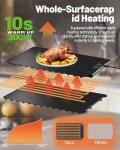 Food Warming Mat Electric Tray: YTLAD Silicone Heating Pad with 6 Level Adjustable Temperature and 5 Hours Timer & Family Lock, Foldable Food Warmers for Parties, Daily Use (Black, 25.6" x 15.55")