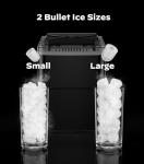 Silonn Smart Countertop Ice Maker, Compact Wi-Fi Ice Maker with App Control, 9 Cubes in 6 Mins, 26 lbs per Day, 2 Ice Cube Sizes, Portable Ice Maker with Self-Cleaning for Kitchen/Office/RV