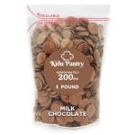 Kidu Pantry Melting Chocolate Wafers Bulk In Resealable Bag (Milk, 1 Pound)