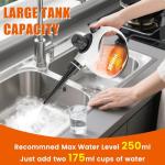 Handheld Steam Cleaner for Home - Pressurized Handheld Steamer for Cleaning with High Pressure, Chemical-Free Multi-Purpose Portable Deep Steam Cleaner for Cleaning Windows, Couch(White)