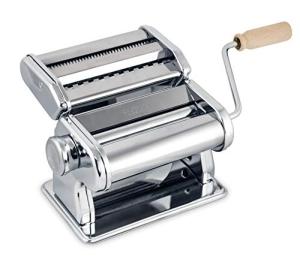 Fante’s Double Cutter Classic Pasta Maker, Hand-Crank Noodle Press with Adjustable Thickness Settings for Fresh Homemade Pasta, Dumplings