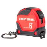 CRAFTSMAN Keychain Tape Measure, 6 FT (CMHT37106G)