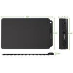 Food Warming Mat Electric Tray: YTLAD Silicone Heating Pad with 6 Level Adjustable Temperature and 5 Hours Timer & Family Lock, Foldable Food Warmers for Parties, Daily Use (Black, 25.6" x 15.55")