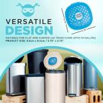 Trash Ninja Trash Can Deodorizer – Stick-On Air Freshener with Activated Charcoal and Fresh Ocean Scent for Kitchen, Bathroom, Fridge, Dumpster, and Trash Compactor Smell Removal