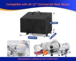 Meat Slicer Dust Cover for 12" Commercial Slicers, Compatible with KWS, VEVOR, LEM, and All Table Top Electric Slicer with 12 inch Blade - 24"L x 20"W x 20"H, XL