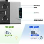 Alpicool CX50 Portable Refrigerator 50 Quart(47.3 Liter) with Trolley Vehicle, Car, Truck, RV, Boat, Mini Fridge Freezer for Driving, Travel, Fishing, Outdoor-12/24V DC