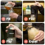 Drinkmate OmniFizz Sparkling Water and Soda Maker, Carbonates Any Drink, ULTIMATE BUNDLE - Includes three 60L CO2 Cylinders, Two Carbonation Bottles, and Fizz Infuser (Royal Red)