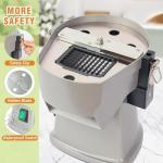 4 in 1 Electric Vegetable Chopper Adjustable Thickness Mandoline Slicer＆Dicer Suitable for Shredding Onions can be French Fry Cutter Veggie Processor with Multi Stainless Steels Blades 110V