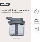 Zyliss Easy Pull Food Chopper and Manual Food Processor - Hand-Held Slicer & Dicer for Fruits & Vegetables - Easy Pull Manual Food Chopper - Cooking Gadgets & Kitchen Essentials - Easy Pull 3.0