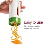 Zyliss Spiralizer - Vegetable Spiralizer & Slicer - Kitchen Tool & Gadget for Cooking - Manual Vegetable Slicer - Dishwasher Safe - White/Green