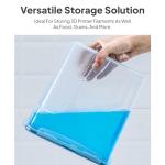 Generic 3D Printer Filament Dryer Box Food Canister 4L Multifunctional Keeping Filament Dry Grain Storage Box Cereal Barrel for 1kg Filament Pantry, Black no Holder