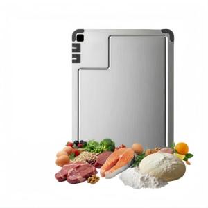 Cosmos Wave Stainless Steel Cutting Board with Sharpeners