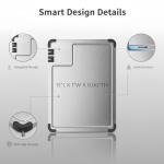 Cosmos Wave Stainless Steel Cutting Board with Sharpeners