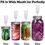 6-Piece Fermentation Lid Kit for Wide Mouth Jars
