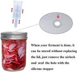 6-Piece Fermentation Lid Kit for Wide Mouth Jars