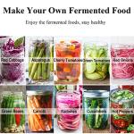 6-Piece Fermentation Lid Kit for Wide Mouth Jars