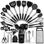 35-Piece Silicone Kitchen Utensils Set with Holder