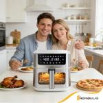 Newbulig 6.34QT Air Fryer with Viewing Window