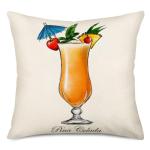 Tiki Bar Throw Pillow Cases Set of 4