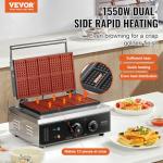 VEVOR 10-Piece Commercial Waffle Maker Machine